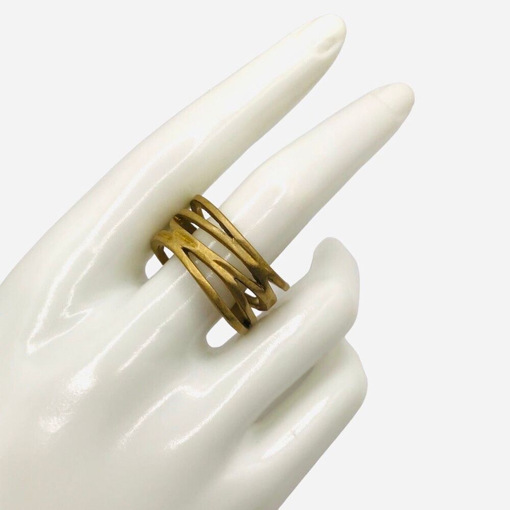 Premier Designs "Down To The Wire" Matte Ring Size 10.5